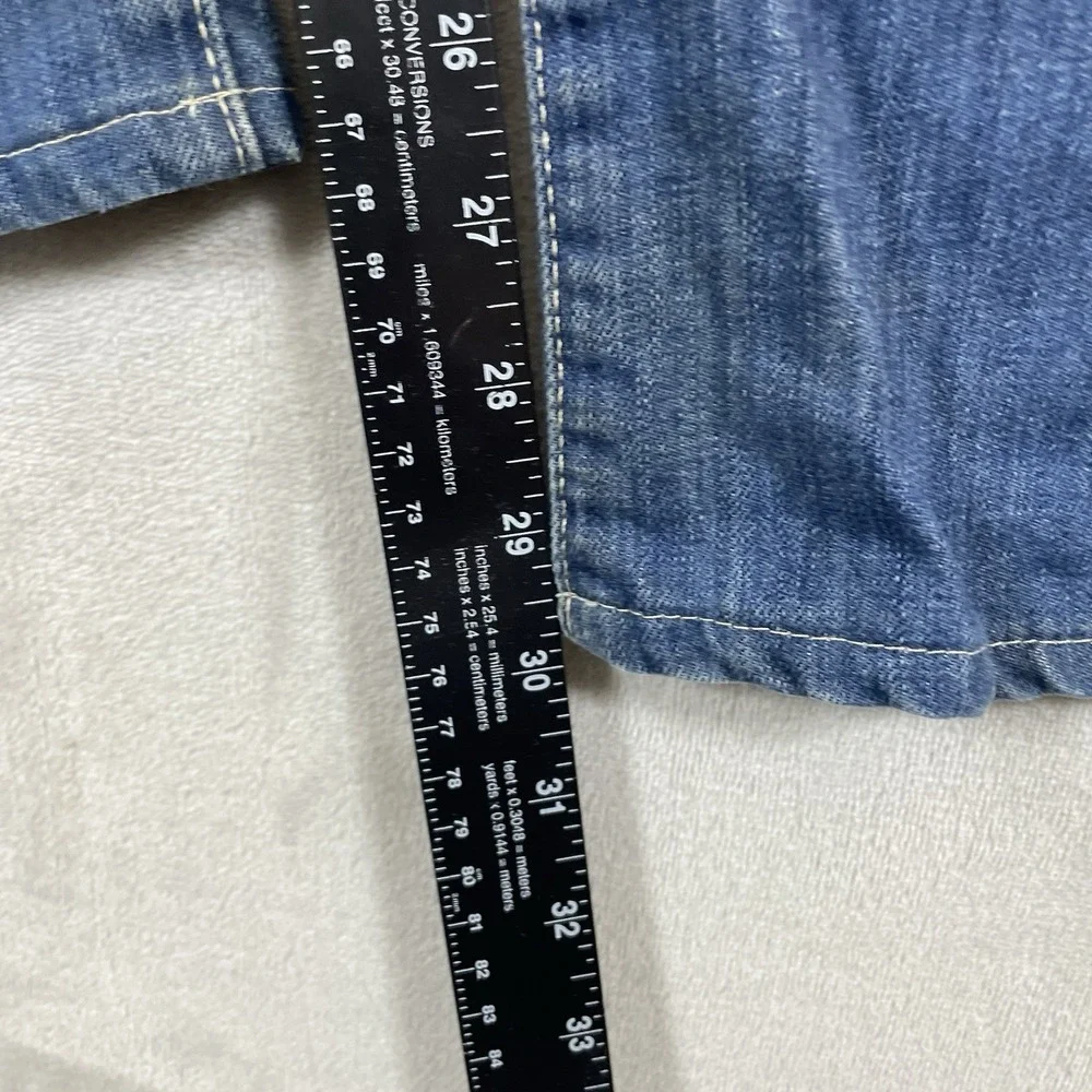 G-Star Raw Blue Jeans Core Custom Mens 32x30 Y2K VTG Distressed Stash Pocket